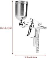 VIFER festékszóró pisztoly 0,5mm fúvókával, 125ml mini spray gun, precíziós festéshez 5