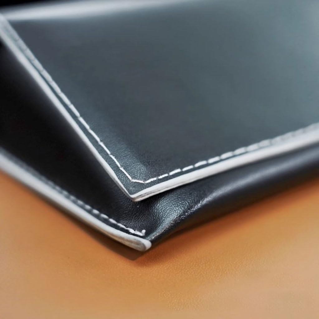 NEBE Sonnenbrillenetui Kreatives Brillenetui Aus Weichem Leder Mit Ölkante, Brieftasche, Business-Schwarz, Tragbar, Sonnenbrillenetui Sonnenbrillen-Organizer