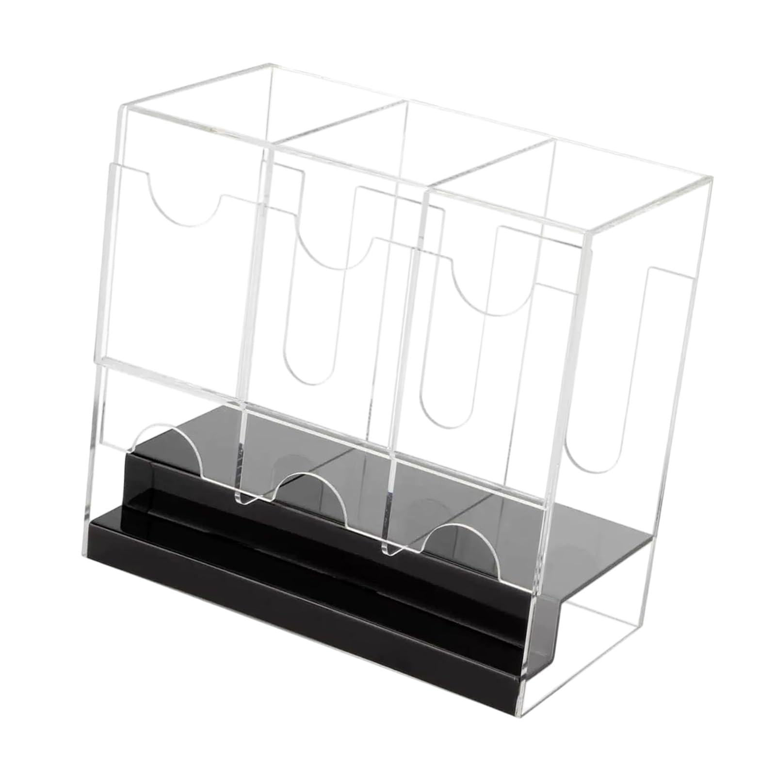 Hsioluted Sturdy ABS Card Display Case with Builts in Dispenser for Quick Retrieval ABS Card Planner