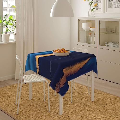 Nappe décorative haut de gamme paysage de lac | Textile de table premium infroissable - 7