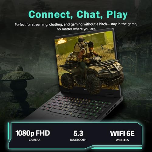 Image of HP Omen 16 inch 2K 144Hz Gaming Laptop, AMD Ryzen 9 8940HX, GeForce RTX 5060 Graphics, 64GB DDR5, 5TB Storage(4TB SSD & 1TB Docking Station), 4-Zone RGB Backlit Keyboard, Copilot, Win 11 Pro, Shadow Black