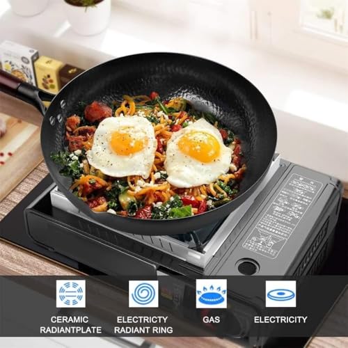Wok de acero al carbono 30 cm con tapa miniatura 5