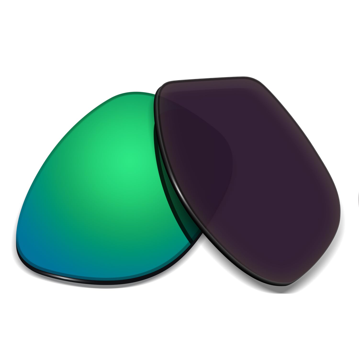 Lentes de repuesto de 1,5 mm compatibles con gafas de sol Oakley Cohort OO9301 de 62 mm, antiarañazos y resistentes a los impactos