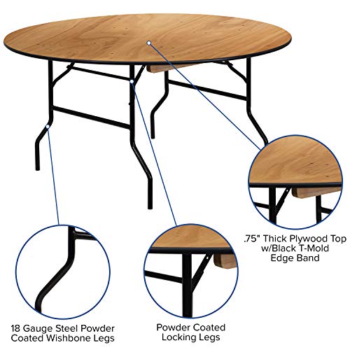 Encuentra reviews de Mesa redonda plegable de madera del mes. 6 Imagen adicional