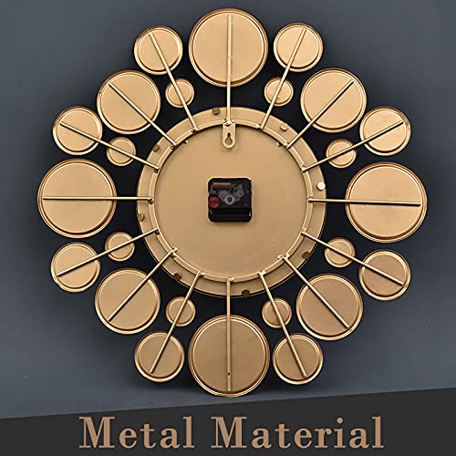 Alremo Huangxing - Large Luxury Wall Clock With Color Stone Silent Non Ticking Quartz Battery Operated Clocks Decorative For Living Room Bedroom Office,Roman Numerals (Color : Roman Numerals) #TOP4