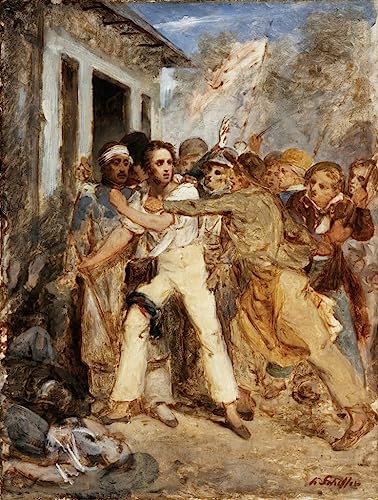 Foto lienzo de la emotiva escena de batalla de Henry Scheffer para inspirar tu hogar