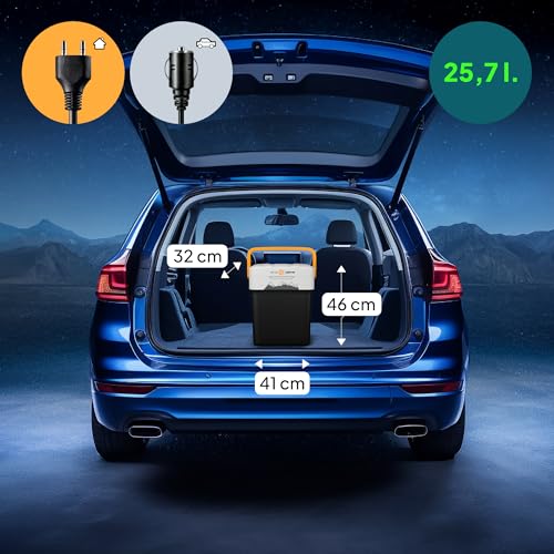 Miniatura 7 de Peme Esencial 26 L Adventure Orange Termoeléctrico Modo Eco Ac Dc Para Enfriar Y Calentar Caja Térmica Con Conexión De 12 Voltios Y 230 Voltios Mini Frigorífico Para Coche Y Camping