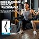 AOOWU Kniestütze, Athletics Kniebandage für Männer Frauen, Verstellbarer Kompressionsbandage mit Stahlplattenhalterung & Patella Gel Pads für Meniskusriss, Arthritis, ACL,Gelenkschmerzen, Laufen,Sport