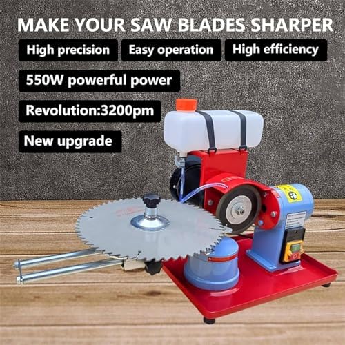 550W Electric Circular Saw Blade Sharpener - Multi-Tool for Fast, Efficient Blade Sharpening, Compatible with Various Saw Blades, Durable, User-Friendly Design