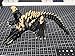 3D Printed SkullCrawler Articulated Figure, Movie Monster Series,Skull Island Lizard 3D Printed Fidget Toy (Black&White)