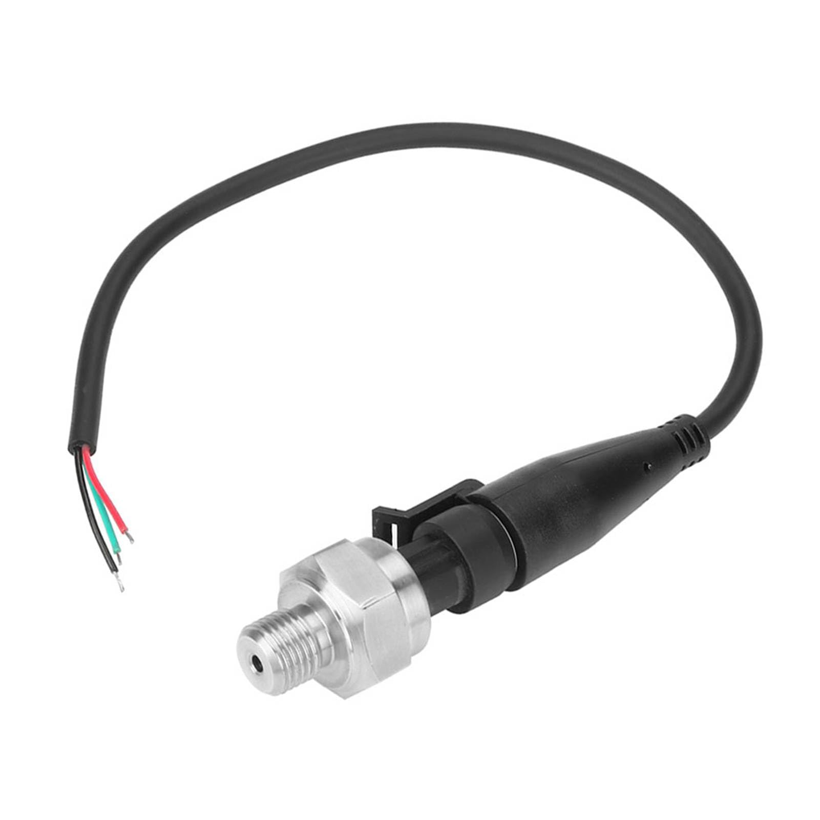 Trasduttore di Pressione in Acciaio Inox, Sensore 0-80 PSI, Uscita 0.5-4.5V, Alimentazione 5V DC, Filettatura G1/4", Precisione 1% FS per Olio, Gasolio, Benzina e Acqua