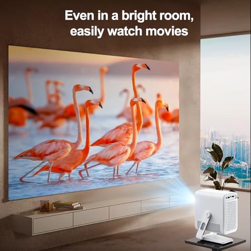 Image of PLAY Top Note Smart Touch Interactive LCD LED Projector, Dust-Free 1080 HD Android 13.0 Mini Interactive Projector with Auto Focus & 380 Ansi Lumens for Home, Office & Classroom