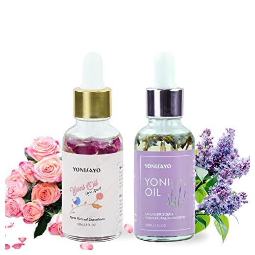 2 Packs Yoni Essential Oil for Women, All Natural Feminine Oil Intimate Deodorant for Women, Remove Odor, Ph Balanced, 100% Vaginal Oil Serum Made with Rose Lavender Essential Oils (1 fl oz/30 ml)