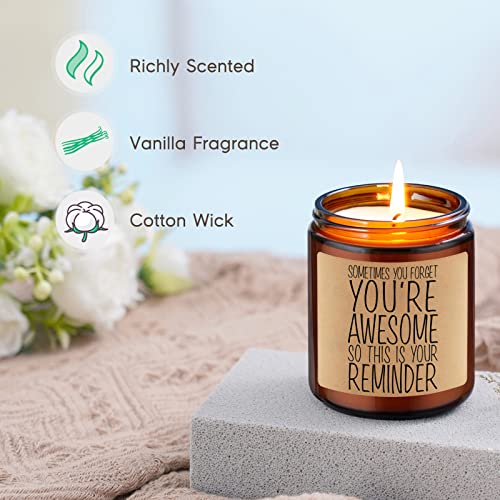 Gspy Vanilla Scented Candles - Thank You Gifts, Appreciation Gifts For Women, Men - Teacher Gifts, Nurse Gifts, Graduation Gifts - Funny Birthday, Mothers Day Gifts For Mom, Friend, Coworker, Sister #TOP1