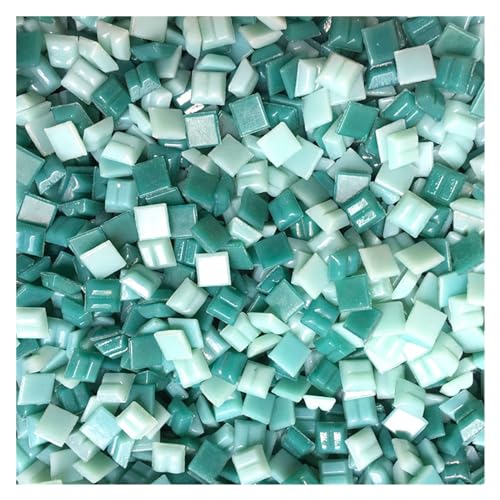 Tesselles mosaique 100g multicolore verre mosaïque carré mosaïque carrelage bricolage Art artisanat faisant des matériaux Mosaique verre (Color : 5)