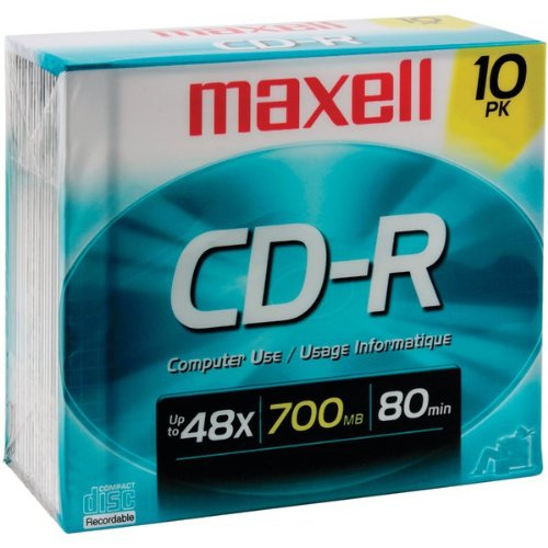 Amazon.com: Maxell Maxell 80Min 10Pk 700Mb Cdr- Case of 2
