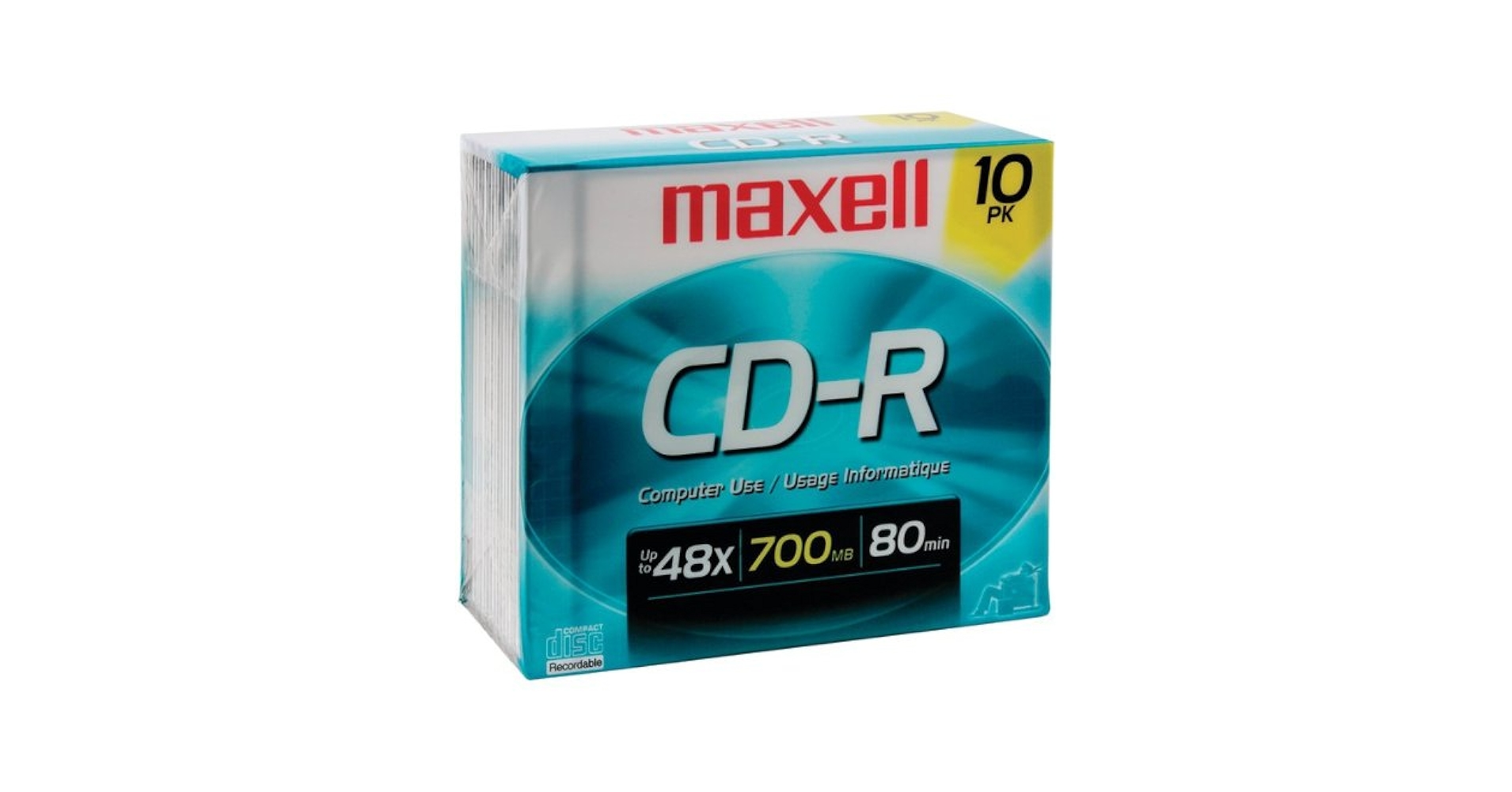 Amazon.com: Maxell Maxell 80Min 10Pk 700Mb Cdr- Case of 2