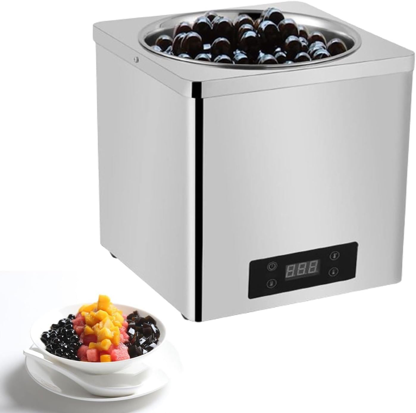 YXZQLOZ Bubble tea maker, 3L/7L bubble tea maker, 30-100℃ commercial bubble tea boiling machine, bubble tea pot warmer, for bakeries and dessert shops. (3L)