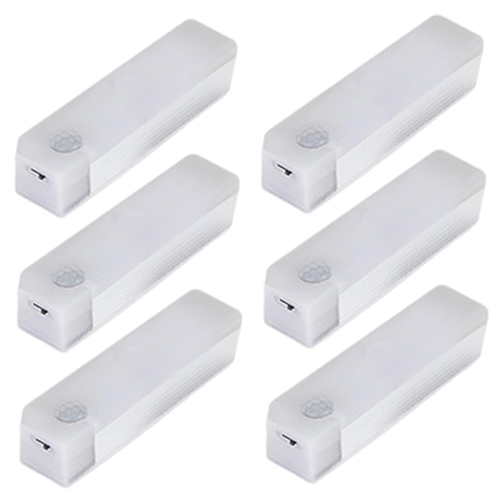 Lawnrden 6PCS Magnetic Rechargeable LED Lights 4 Inch Dimmable Motion Sensor Light Indoor for Closet Under Cabinet Kitchen Counter Warm White, Magnetic Rechargeable LED Lights