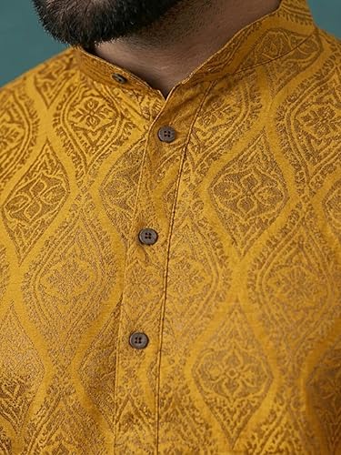 Image of SOJANYA (Since 1958 Men's Silk Blend Designer Long Kurta
