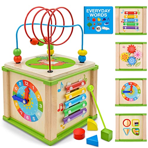 LemonDream Motorikwürfel 6 in 1 Motorikspielzeug motorikschleife Aktivitätswürfel für 3+ jährige Kleinkinder und Baby Cover