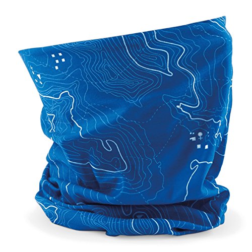  Beechfield Scaldacollo multiuso sciarpa uomo donna Morf™ Contour colore blu