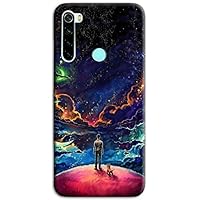 Mixroom Cover Per Xiaomi Redmi Note 8T - Custodia TPU Morbida Con Fantasia Yingyang Dorata N1006