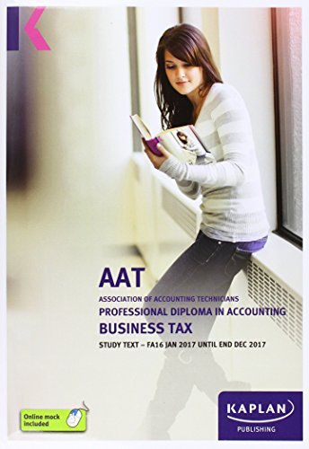 Business Tax Btax Fa16 Study Text
