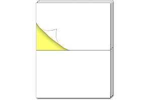 150 Half Sheet Inkjet Label Paper--2 per Sheet (30 Sheets) - Printable...