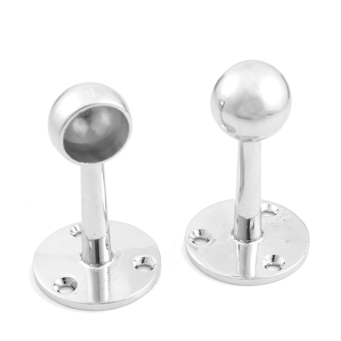 Aexit Metal 19mm Tool Organizers Dia Clothes Garment Pipe Lever Bracket Tool Cabinets Holder Pair