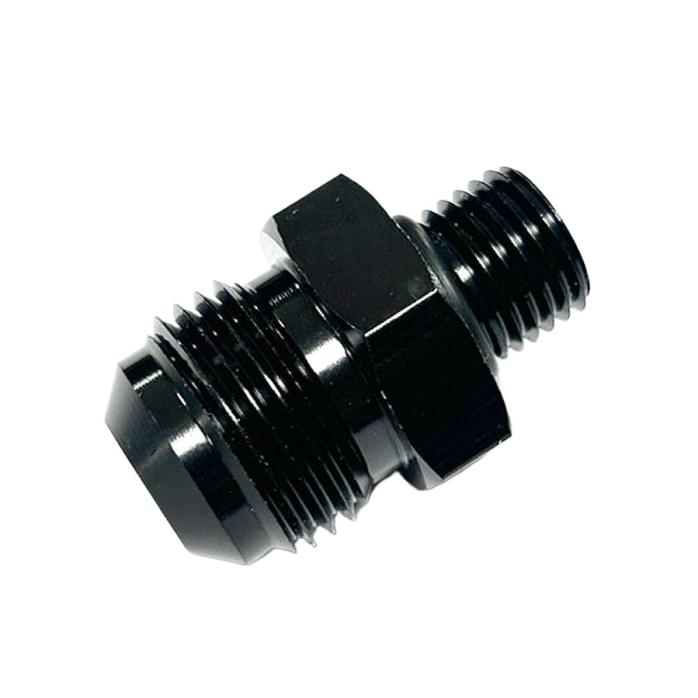 Aluminum Black Straight Adapter Fitting AN10 10 an to M16x1.5 Metric Male