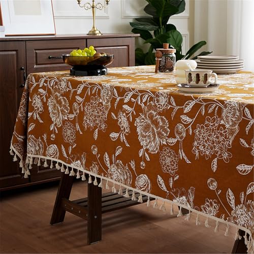 Nappe de table fleurie pour repas de famille et décoration de buffet - 5