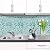 HyFanStr Peel and Stick Backsplash 3D Mosaic Tile Stickers Wall Sticker Home Decor for Kitchen Bathroom 9.26" x 9.26"(Pack of 4)