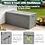 MAKE CHANGES 100 Gallon Outdoor Storage Box, Waterproof Resin Deck Box Organizer for Patio Cushion Storage, Lockable Outside Container for Garden Tools