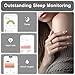 AMZAIZO Smart Ring Sleep&Fitness Tracking Wearable for Women/Men,Ultra-Narrow 9 Day Battery Life,No-Subscription,Accurate Tracker,Fashion Crystal Charging Case,for Android & iOS (Gold, SIZE11)