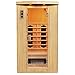 Produktbild Artsauna Infrarotkabine Halmstad mit Dual Heizsystem | 2 Personen Kabine aus Hemlock Holz | 110 x 100 cm | Infrarotsauna Infrarot Wärmekabine