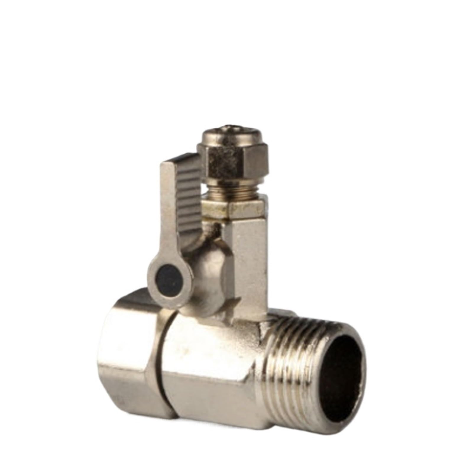 Aarterzza One Color 1/2" To 1/4" Zinc Alloy Ball Valve Ro Water Purifier Adapter Garden Water Ball Valve Tap Connector Hardware Accessories