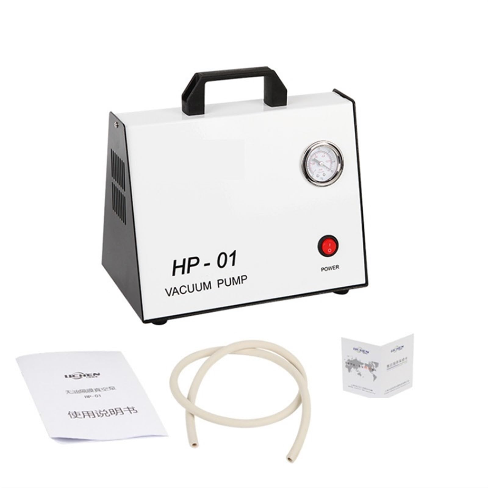 Lpuhhda One Color Diaphragm Pumps, Small Oil-Free Vacuum Pump Diaphragm Vacuum Pump Laboratory Suction Pump