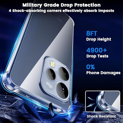 Image of Lustree Back Cover Transparent Case Compatible with Oppo Reno 15 Back Cover Case |Shockproof Mobile Cover, (Slow Yellow) TPU Silicone Soft, Camera & Screen Protection, Slim Protective Case