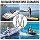 2 Pack Bungee Dock Line Festmacher Seil, Bungee Boat Dock Line Mit Edelstahl Clip, Festmacherleine, Festmacher Seil Mit Haken, Bootszubehör Für Boote Dock Für Boote, Kajak, Pontoon, Kanu(Schwarz)