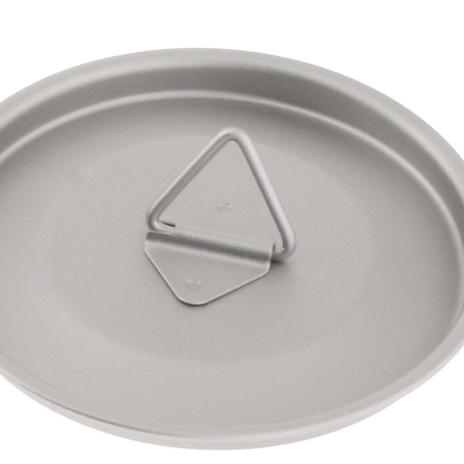 CAQYPVH Camping Pot Lid and Water Cup Cover with Loop for Hiking and BBQ, 76mm