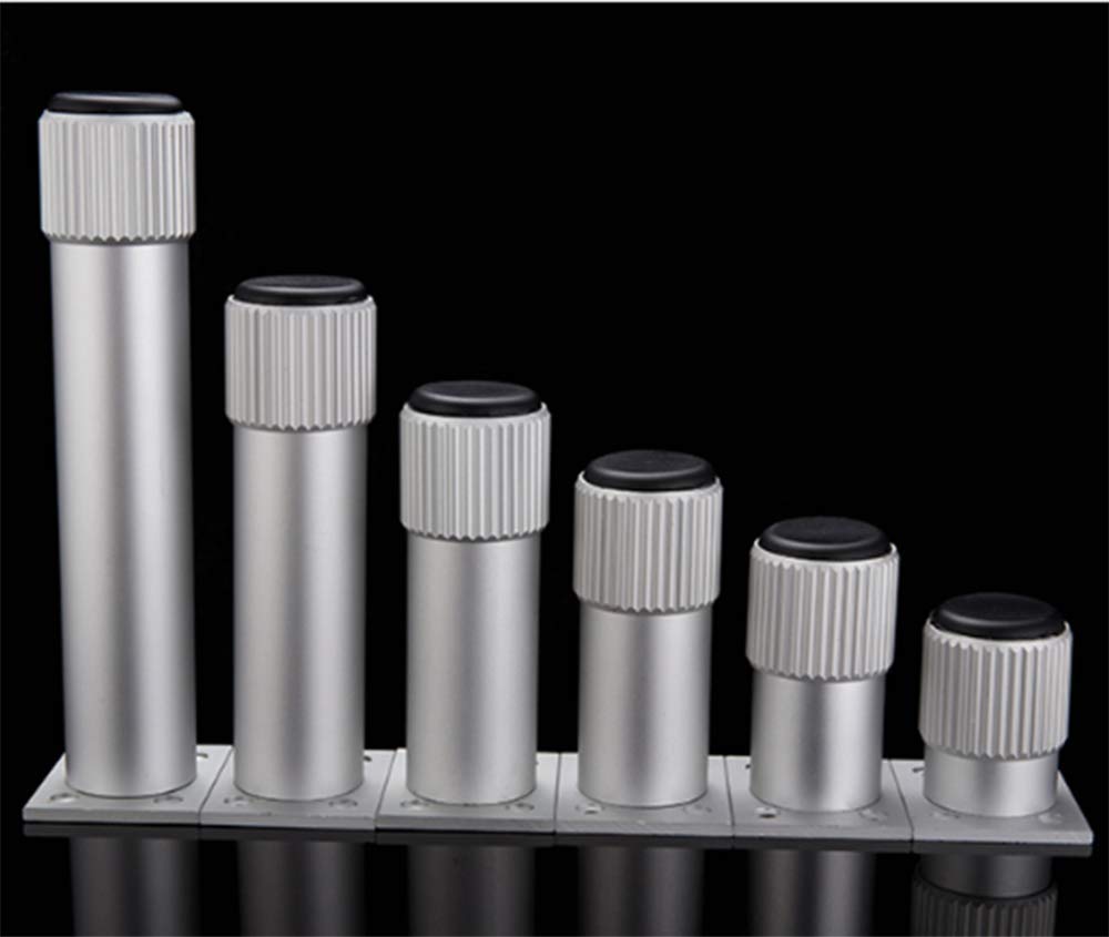 Piedini di Supporto per mobili 4 Pezzi, Base in Metallo per Divano, tavolino, Altezza Regolabile 1-10mm, Forte capacità di carico