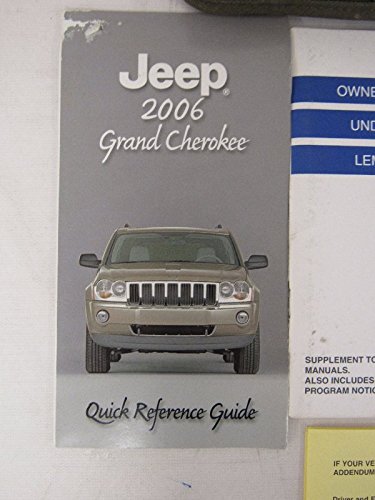 Cover of the 2006 Jeep Grand Cherokee Quick Reference Guide