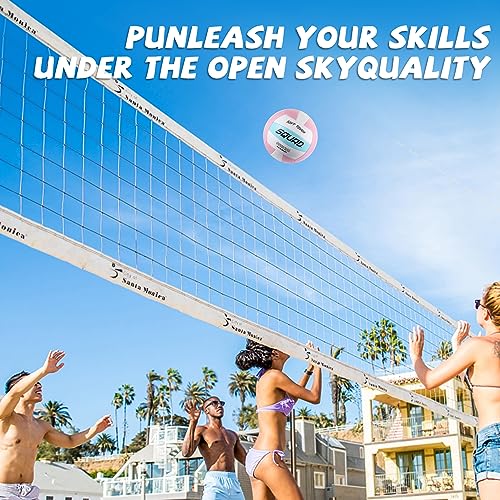 SQUAD Premium Volleyball Size 5 – Soft Composite Leather Volleyball Ball for Outdoor Indoor Training, for Youths, and Womens, Ideal for Beach, Backyard & Park Play - Thumbnail 4