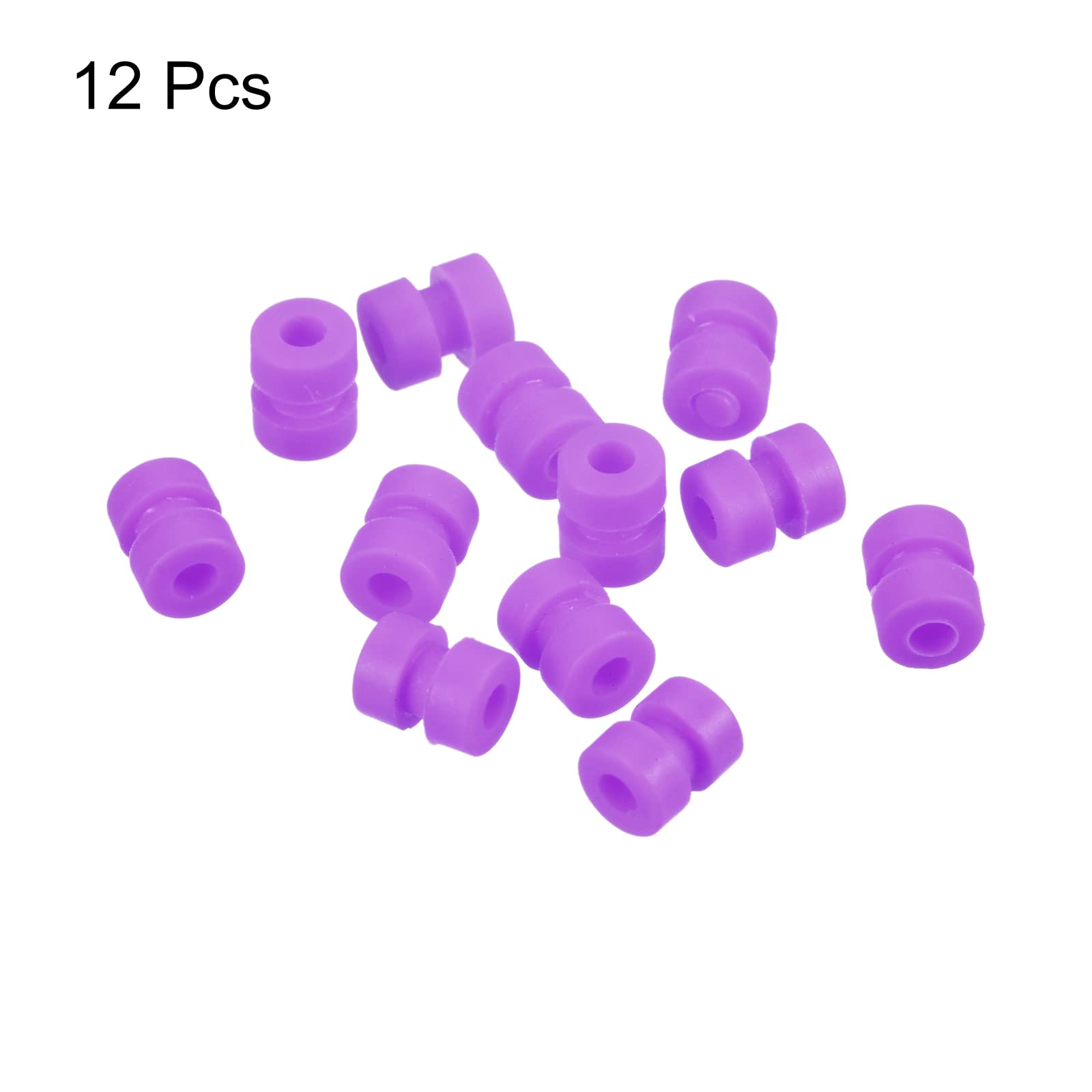 24 Amortisseurs De Vibrations En Caoutchouc Pour Drone RC – Anti-vibration Pour Contrôleur De Vol F4/F7 – Accessoires M2x4mm – Noir – Sourcing Map