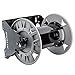 Rockler Shop Vacuum Hose Reel - Holds 40' of 1-1/2'' Vacuum Hose Extension Reel w/Steel Frame - Adjustable Tension Knob, Wall Mount Vacuum Hose Reel - Easy Installation Dust Collector Accessories