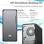 HP 2025 Omnidesk (Envy Next Brand) M02 AI Copilot Business Tower Desktop, Core i7-14700, 32GB DDR5, 1TB SSD, Wired KB & Mouse, Wi-Fi 6, Bluetooth, W11P, Bundle with ADATA 512GB External SSD - Image 5