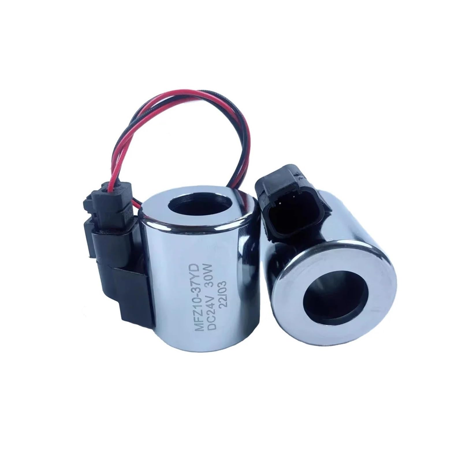 UWUKCJOKQ 1pcs MFZ10-37YD Coil Inner Diameter 23mm Height 51mm with Plug Outer 45mm 30W DC12V DC24V(DC12V with Plug)