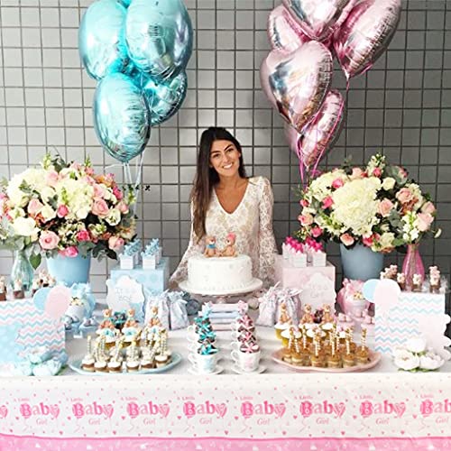 Tovaglia rosa per baby shower, rettangolare