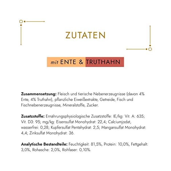Gourmet PURINA GOURMET Gold Feine Komposition Katzenfutter nass, mit Ente und Truthahn, 12er Pack (12 x 85g) – Bild 4